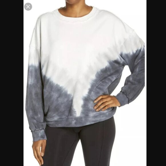 🎧 Free People Metti Ombre Crew Sweatshirt  | S (also fits M) - Picture 4 of 9